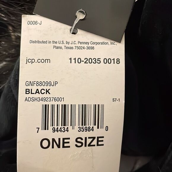 Spooky Streets Black Velour Unicorn Cap Hat OS NEW Halloween Costume Dress-Up - Picture 8 of 9